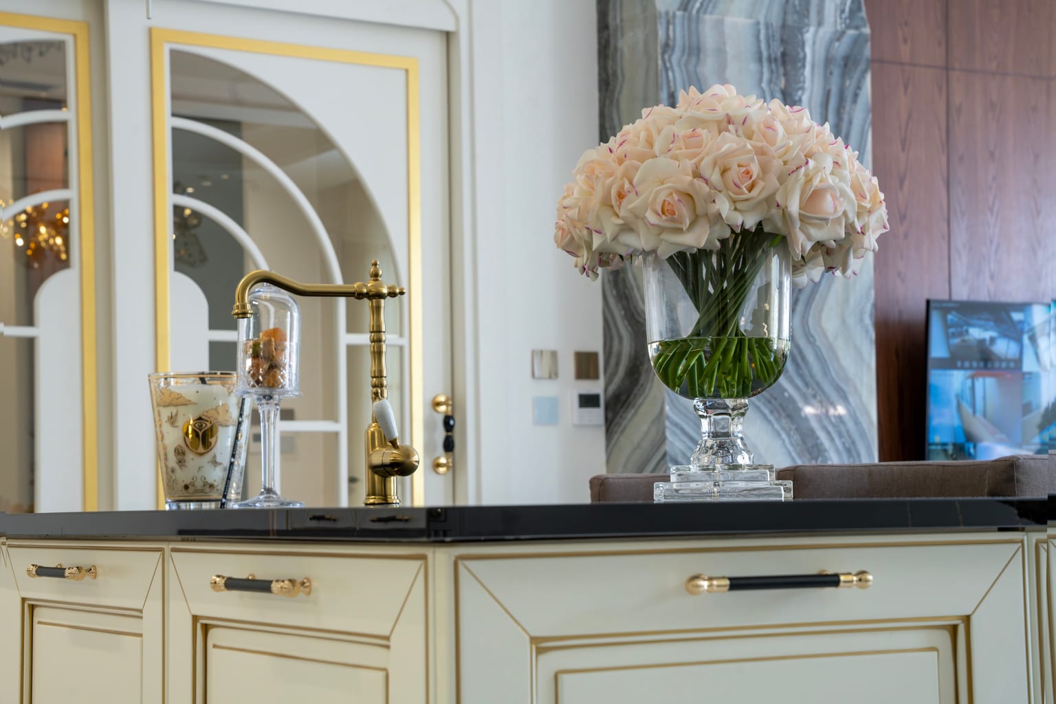 project image for Classic White And Gold Kitchen