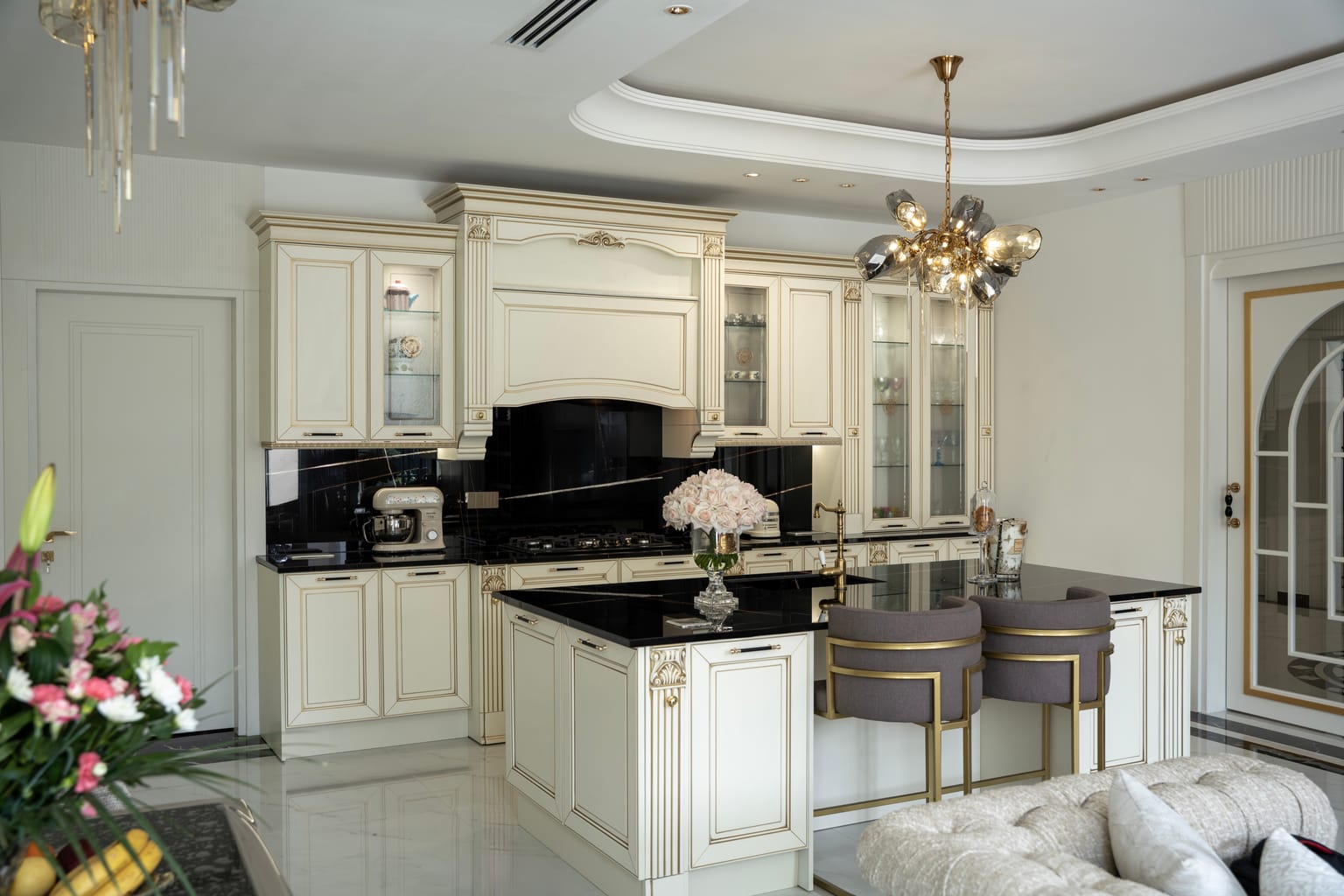 project image for Classic White And Gold Kitchen