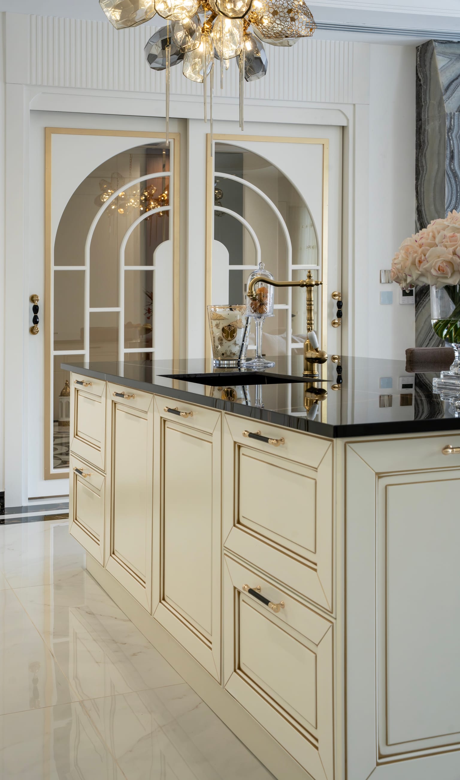 project image for Classic White And Gold Kitchen